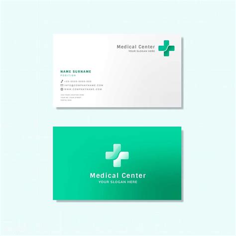 Medical Business Cards Templates Free