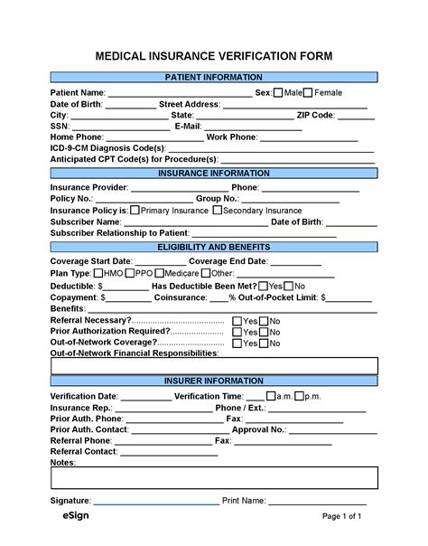 9 Best Images of Free Printable Insurance Forms Medical Insurance