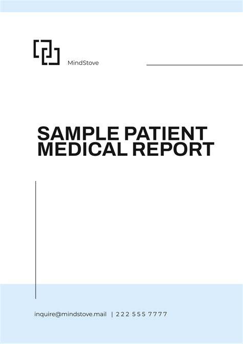Medical Report Template Doc (3) - TEMPLATES EXAMPLE | TEMPLATES EXAMPLE