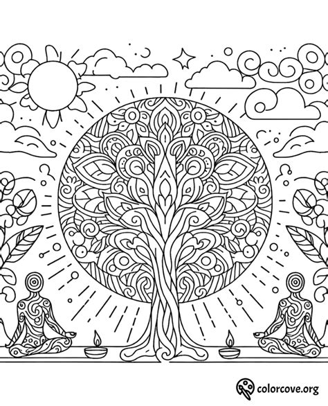 Meditation Coloring Pages