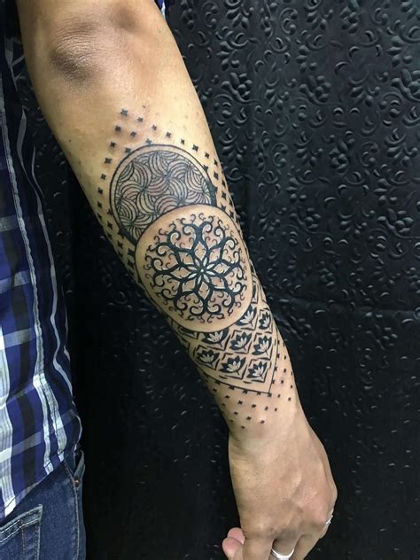 Medium size colored forearm tattoo of beautiful flower
