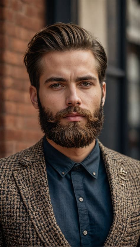 Medium Beard Styles Long Hair