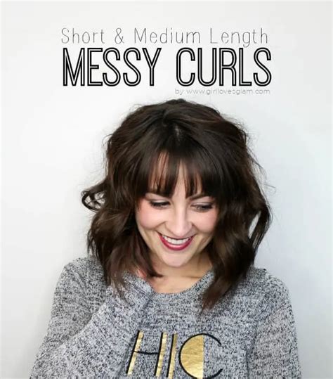 Medium Length Messy Curls for Versatility