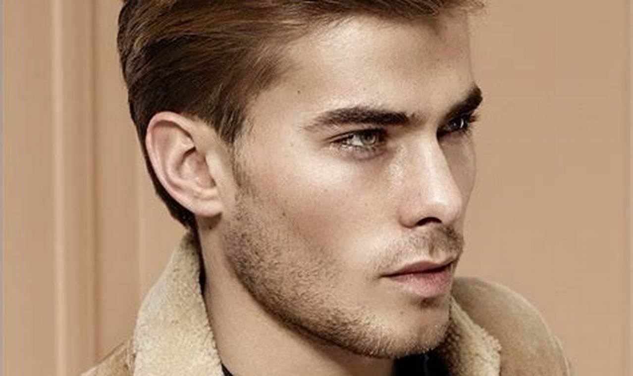 Medium-Length Blond Hairstyle for Men