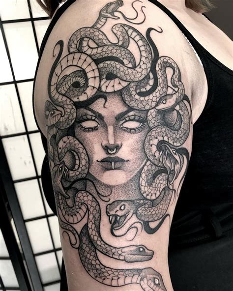 Medusa Back Tattoo