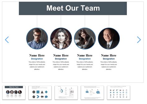 Meet The Team Google Slide Template