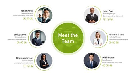 Meet The Team Powerpoint Template