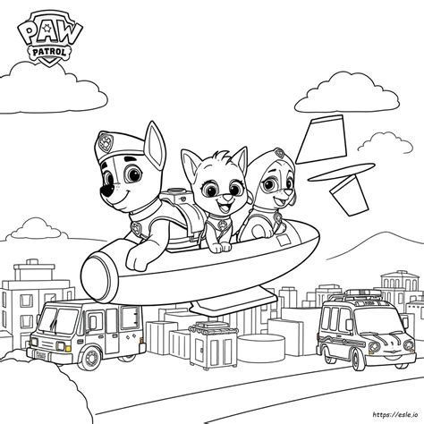 Meet the Pups Character Specific Coloring Pages
