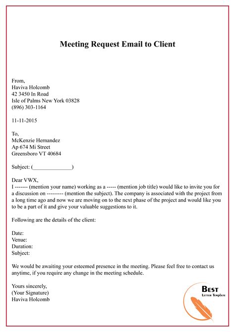 Letter Requesting Appointment Business Meeting01 Best Letter Template