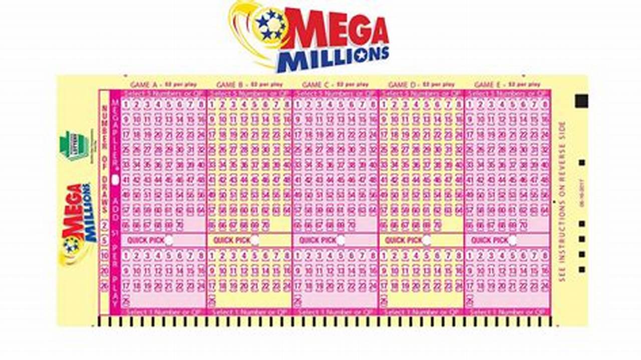 Mega Million Numbers For April 21st 2024