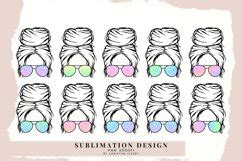Download Mega Messy Bun Sublimation Bundle Files