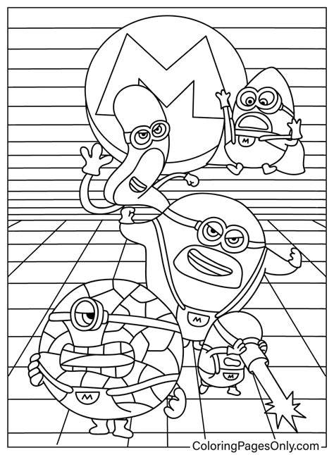Mega Minion Coloring Page
