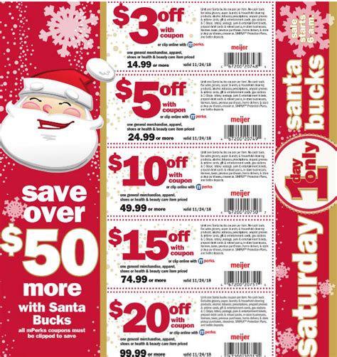 Meijer Santa Bucks Printable