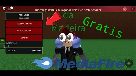 Melhor Mod Menu de Roblox 2.542.509 Wallhack-Fly Hack-God 