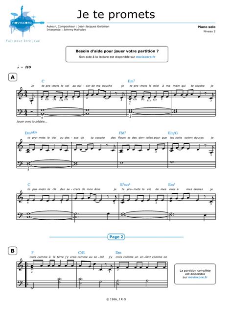 Melodie Je Te Promets Translation