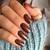 Melting Hearts: Irresistible Chocolate Brown Nail Art Looks
