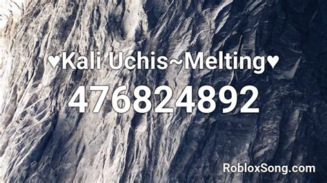 Melting - Kali Uchis Roblox ID