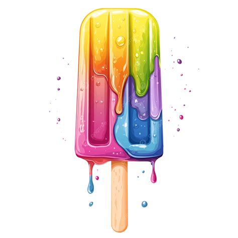 Melting Popsicle Clipart
