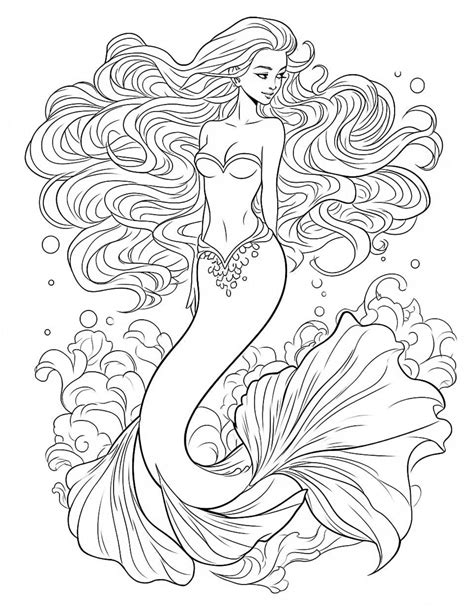 Memaid Coloring Pages
