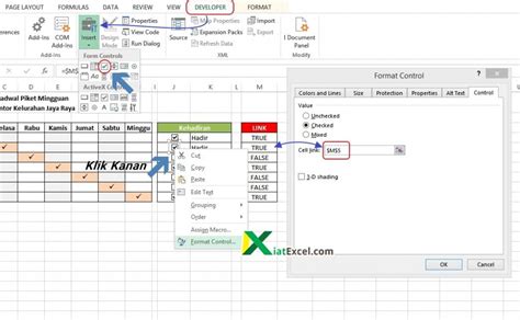 Memasukkan Checkbox