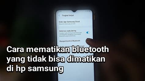 Mematikan Bluetooth