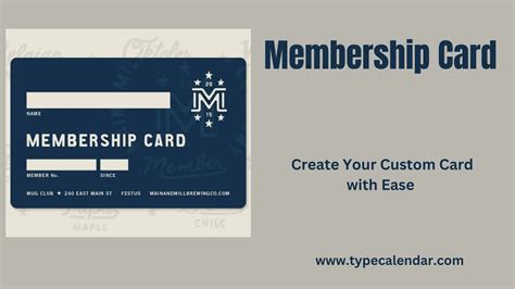 Membership Card Template Word