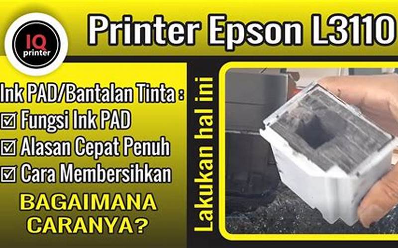 Membersihkan Ink Pad Printer