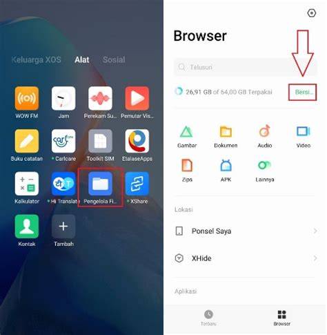 Membersihkan Cache Infinix Phone Master