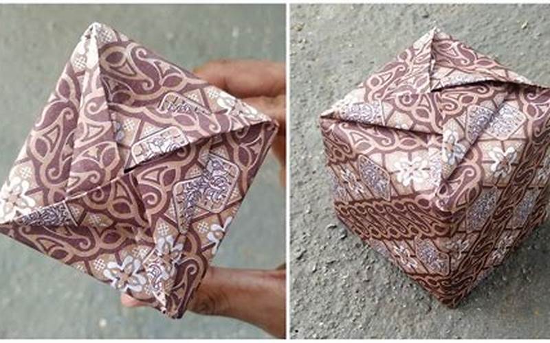 Membungkus Kado Dengan Kertas Origami