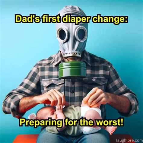 Meme Changing Baby Diaper