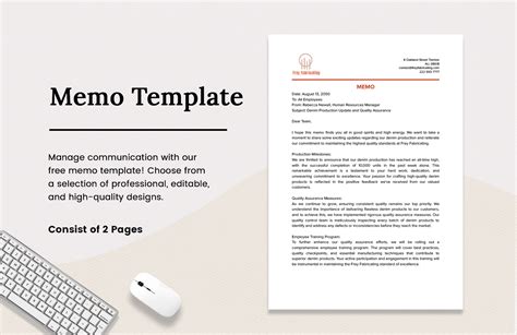 Free Microsoft Word Memo Template