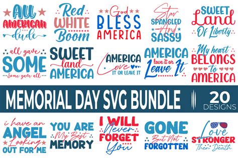 Download Memorial Bundle Memorial For Silhouette