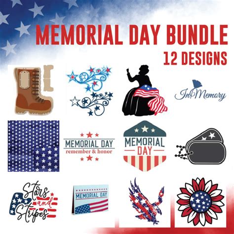 Download Memorial Day Bundle. Commercial Use For Crafts