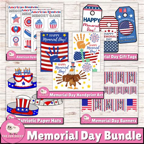 Download Memorial Day Bundle. Crafts