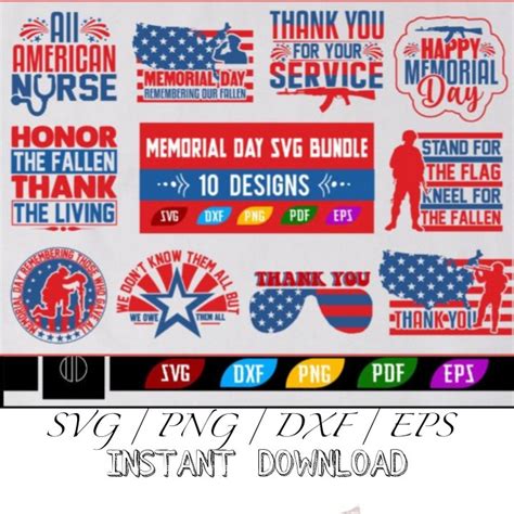 Download Memorial Day Bundle. Files For Crafts