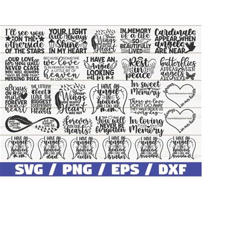 Download Memorial SVG Bundle / Cut Files /... Commercial Use for Cricut