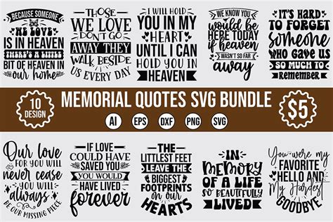 Download Memorial SVG Bundle / Cut Files /... Silhouette for Cricut