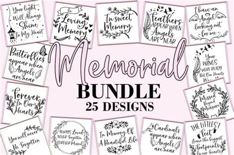 Download Memorial Service Funeral Bundle Commercial Use For Crafts