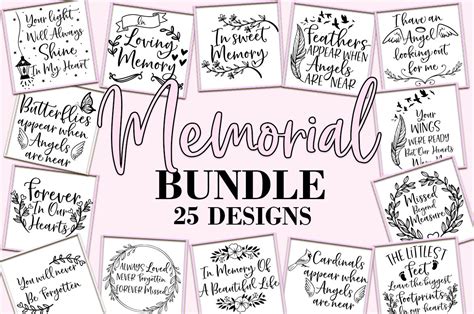 Download Memorial Service Funeral Bundle Files DXF Files