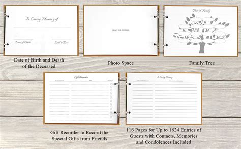 Memorial Service Guest Book Template