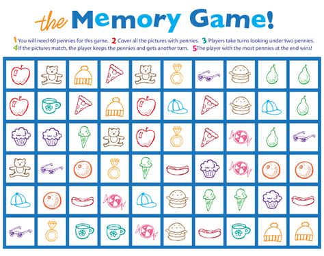 Memory Games Printable