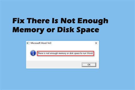 Memory Is Not Disk Space