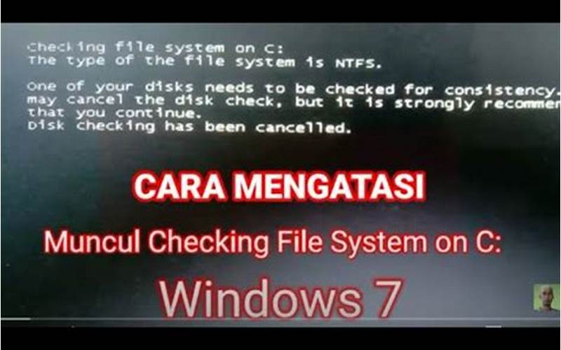 Memperbaiki File Sistem Windows 7