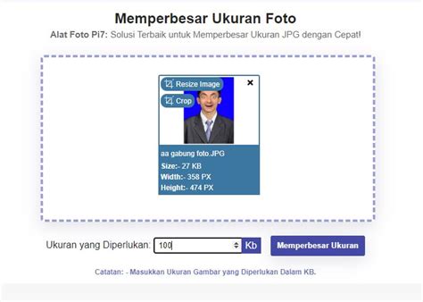 Memperbesar Ukuran Jpg Menjadi 100kb Online