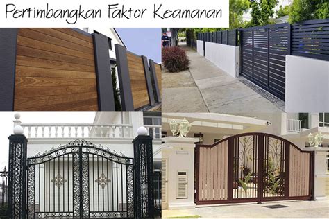 pagar rumah tertutup