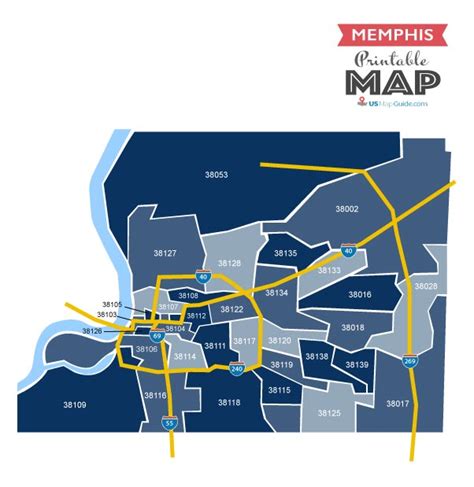 Memphis Zip Code Map