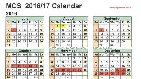 Memphis Addison Calendar