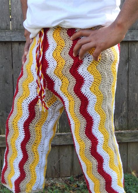 Men Crochet Pants