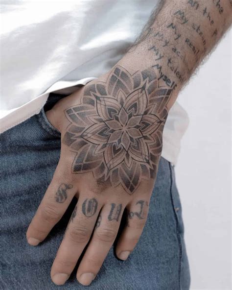 Men Hand Tattoo