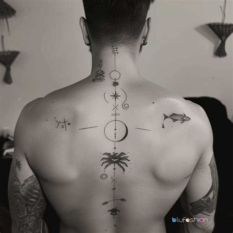 Men Small Back Tattoos